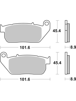 Klocki hamulcowe Brembo SA Harley Davidson Fatboy/ Softail (wybrane modele) [na przód, kpl. na 1 tarczę]