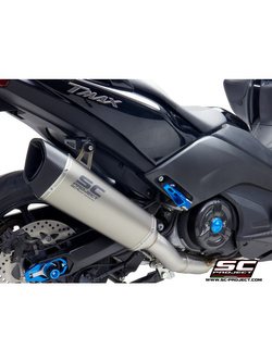 Pełny układ wydechowy 2-1, SC-Project SC1-R Titanium + Carbon - Yamaha T-MAX 530 / SX / DX / SX Sport Edition [17-19]