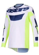 Bluza cross Alpinestars MX Racer Air Riway niebiesko-szara-fluo