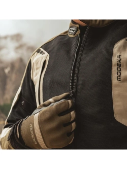Kurtka motocyklowa tekstylna Modeka Khao Air II czarno-brązowa