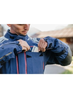 Kurtka motocyklowa tekstylna Klim Kodiak niebiesko-czerwona