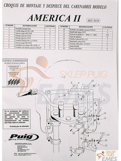 Owiewka uniwersalna PUIG America II 