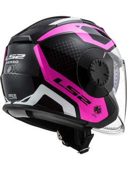 Kask otwarty LS2 OF570 Verso Marker czarno-różowy matowy