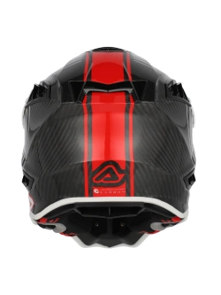 Kask enduro Acerbis Airstrike-C biało-czerwony