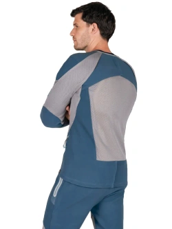 Koszula z ochraniaczami Knox Urbane Pro Move niebiesko-szara