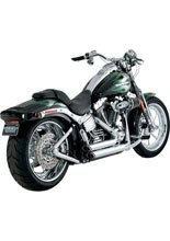 Pełny układ wydechowy Vance & Hines Shortshots Straggered chrom do Harley Davidson FXS/FXST/FLST (00-11) (z wyjątkiem FXCW/C (08-11), FXSTSSE (09))