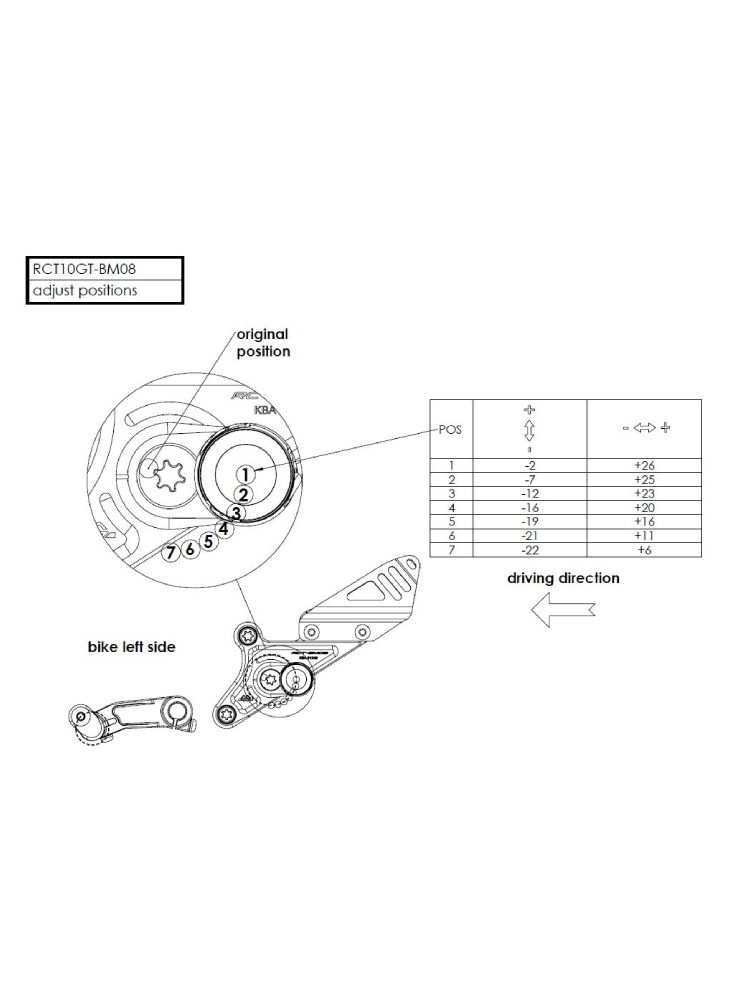 Zestaw regulowanych podnóżków z dźwigniami GILLES RCT10GT-BM08 BMW (wybrane modele) czarno-srebrne