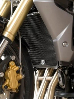 Osłona chłodnicy R&G aluminiowa do Triumph Street Triple (13-) czarna