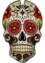 Tankpad Uniwersalny Onedesign Czaszka czerwona