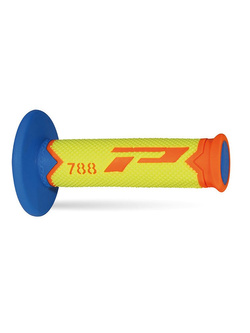 Manetki off-road Progrip 788 pomarańczowo-żółte fluo-niebieski