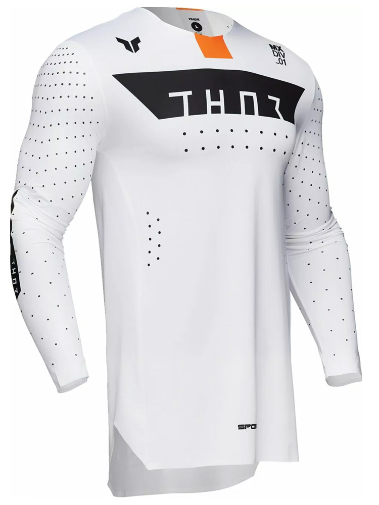 Bluza enduro Thor Sportmode Rogue biało-pomarańczowa