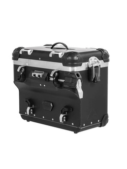 Zestaw: kufry boczne czarne Zega Evo X + stelaże czarne Touratech Harley Davidson RA1250 Pan America (21-) [poj.: 45l+45l]