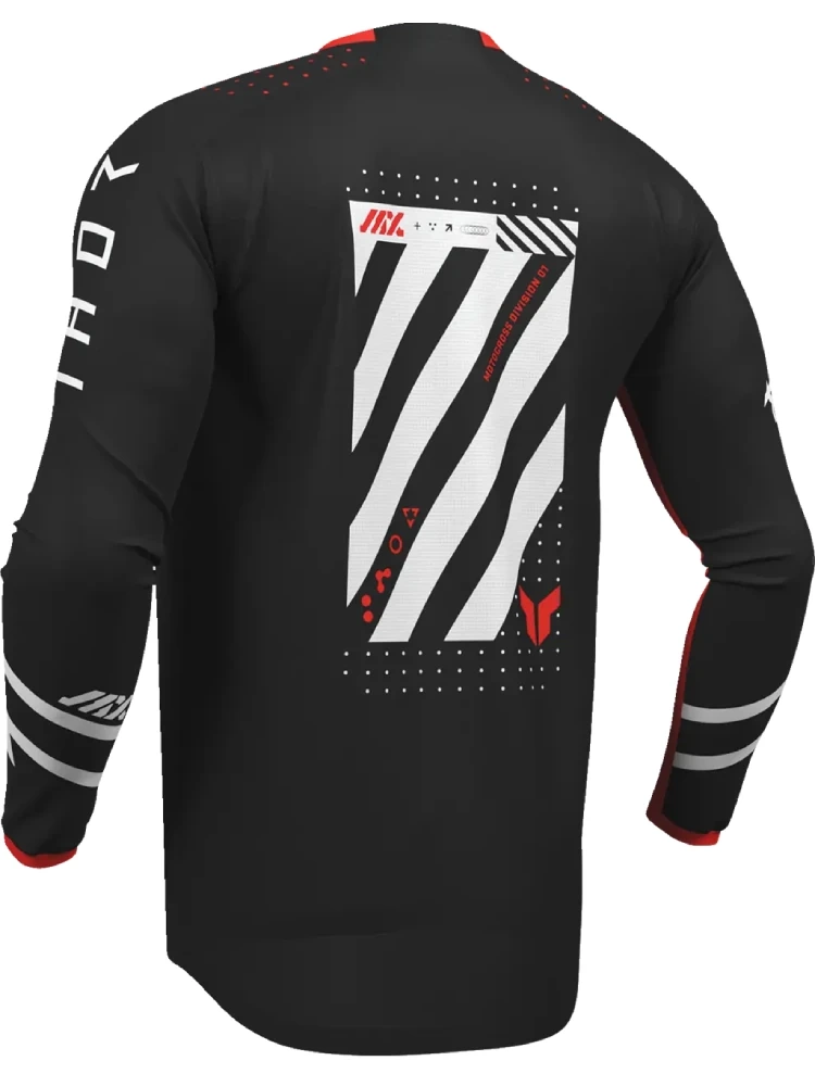 Bluza enduro Thor Launchmode Futura czarno-czerwona