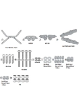Stelaż pod kufer centralny Monolock, Monokey Kappa Benelli Leoncino 800 (22-) [bez płyty montażowej]