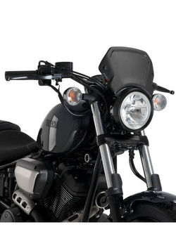 Owiewka aluminiowa PUIG Retroplate do Yamaha XV950 (14-20) czarna