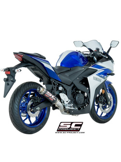 Pełny system 2-1 z tłumikiem GP M2 SC-Project do Yamaha YZF-R3 [15-17]