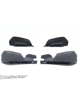 Osłony dłoni Barkbusters VPS z regulowanymi deflektorami, szare + zestaw montażowy BMW F 800 GS/Sport/Triple Black (24-)