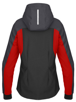 Bluza motocyklowa damska Spidi Hoodie H2Out II czarno-szaro-czerwona