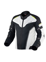 Kurtka motocyklowa tekstylna Rebelhorn Hiflow IV czarno-srebrno-fluo żółta
