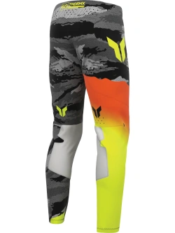 Spodnie cross Thor Sportmode Recon czarno-pomarańczowo-żółte