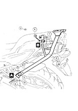 Stelaż centralny ALU-RACK Hepco&Becker Yamaha FZ 6 Fazer S2 Czarny