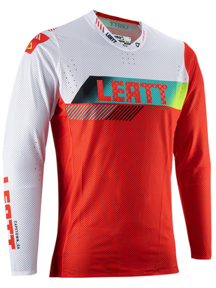 Bluza enduro Leatt Moto 5.5 UltraWeld czerwono-biała