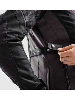 Kurtka motocyklowa damska tekstylna Rebelhorn Hiflow V czarno-szaro-różowa