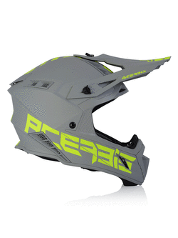 Kask enduro Acerbis Steel Carbon szaro-żółty