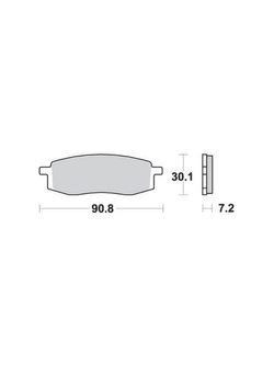 KLOCKI HAMULCOWE SBS 580 SI