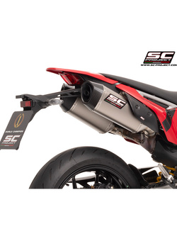 Tłumik motocyklowy podwójny SC-Project SC1-S Ducati Hypermotard 698 Mono/RVE (24-) tytan