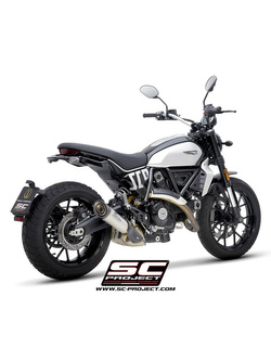 Tłumik motocyklowy SC-Project C1 Ducati Scrambler 800 (23-) tytan
