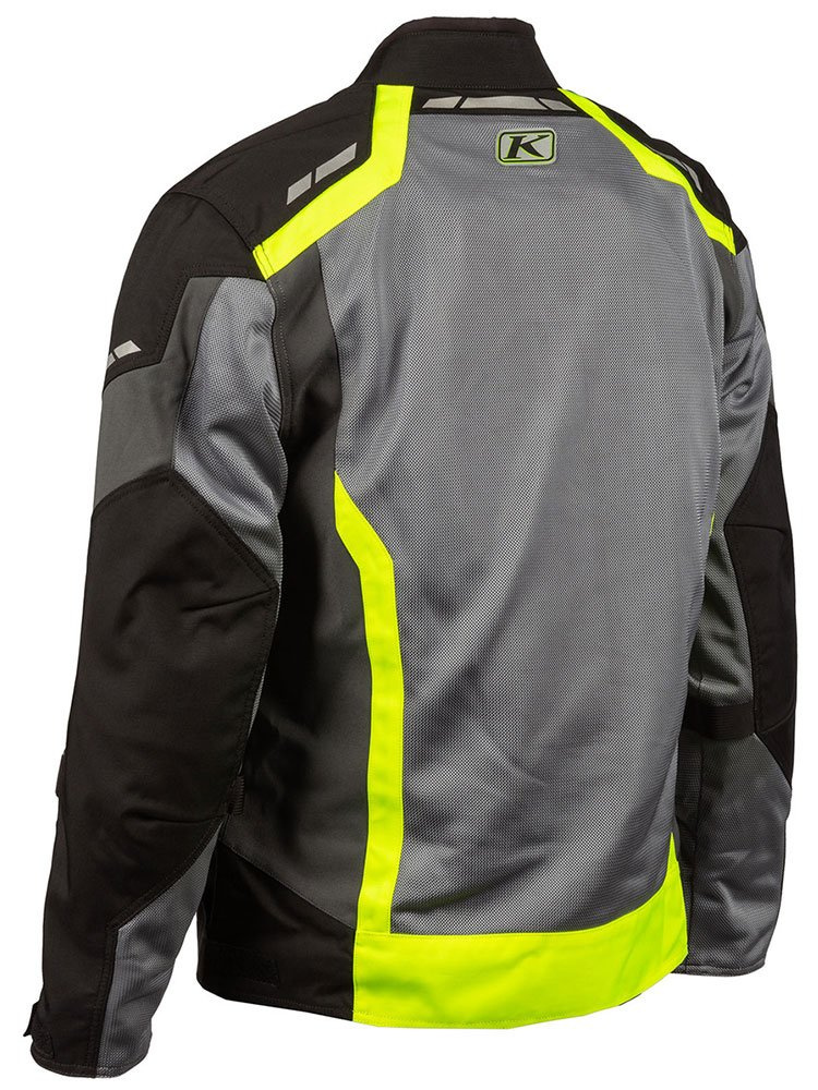 Kurtka motocyklowa tekstylna Klim Induction szaro-fluo żółta