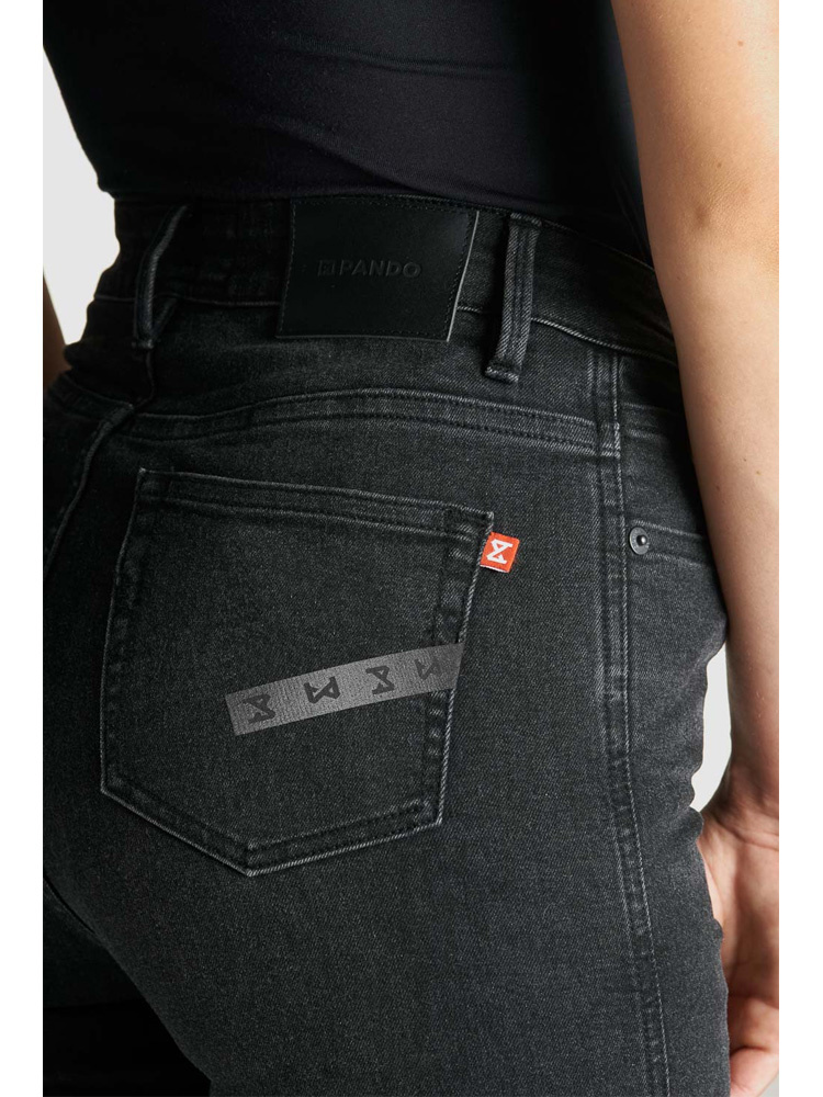 Jeansy motocyklowe damskie Pando Moto Kusari Cor 01