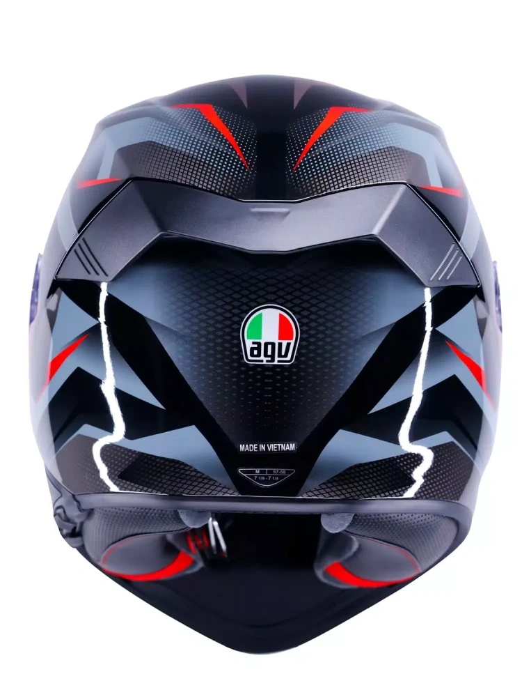 Kask integralny AGV K5 E2206 Munor czarno-czerwony, połysk