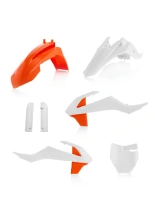 Pełny zestaw plastików Acerbis KTM 65 SX (19-)/ GasGas MC 65 (21-23) pomarańczowo-biały