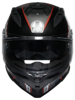 Kask integralny AGV K7 Kyber czarno-czerwono-biały, matowy