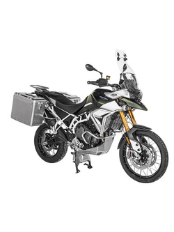 Zestaw: kufry boczne srebrne Zega Mundo + stelaże srebrne Touratech Triumph Tiger 900 Rally / Pro / GT / GT Pro (19-) (38+45L)