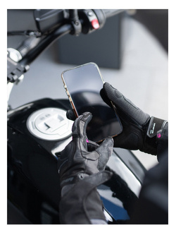 Rękawice motocyklowe damskie Shima Hero czarno-różowe