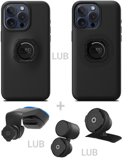 Zestaw do samochodu: etui na telefon iPhone 15 Pro Max + mocowanie Quad Lock