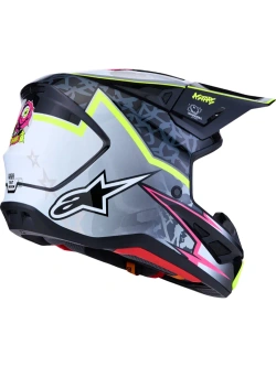 Kask enduro Alpinestars SM7 Blaster czarno-szary-fluo połysk