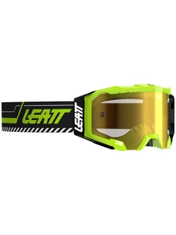 Gogle motocyklowe Leatt 5.5 Iriz z przyciemnianą brązową szybą, czarne-fluo