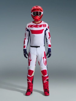 Bluza cross Alpinestars MX Racer Riway biało-czerwono-niebieska