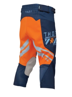 Spodnie cross dziecięce Thor Launchmode Futura niebiesko-pomarańczowe