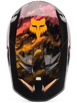 Kask enduro Fox V1 Kairos czarno-pomarańczowy