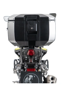 Zestaw: stelaż Smartrack z kufrem centralnym czarno-srebrnym Hepco&Becker Xcore Honda CB 500 Hornet (24-)