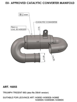 Homologowany katalizator LeoVince do Triumph Trident 660 [21-22]