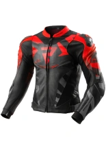 Kurtka motocyklowa skórzana Rebelhorn Inferno czarno-czerwona