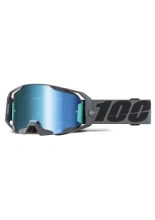 Gogle motocyklowe 100% ARmatic z lustrzaną szybką szare