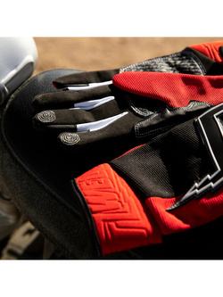 Rękawice cross Biltwell Baja czerwono-czarne