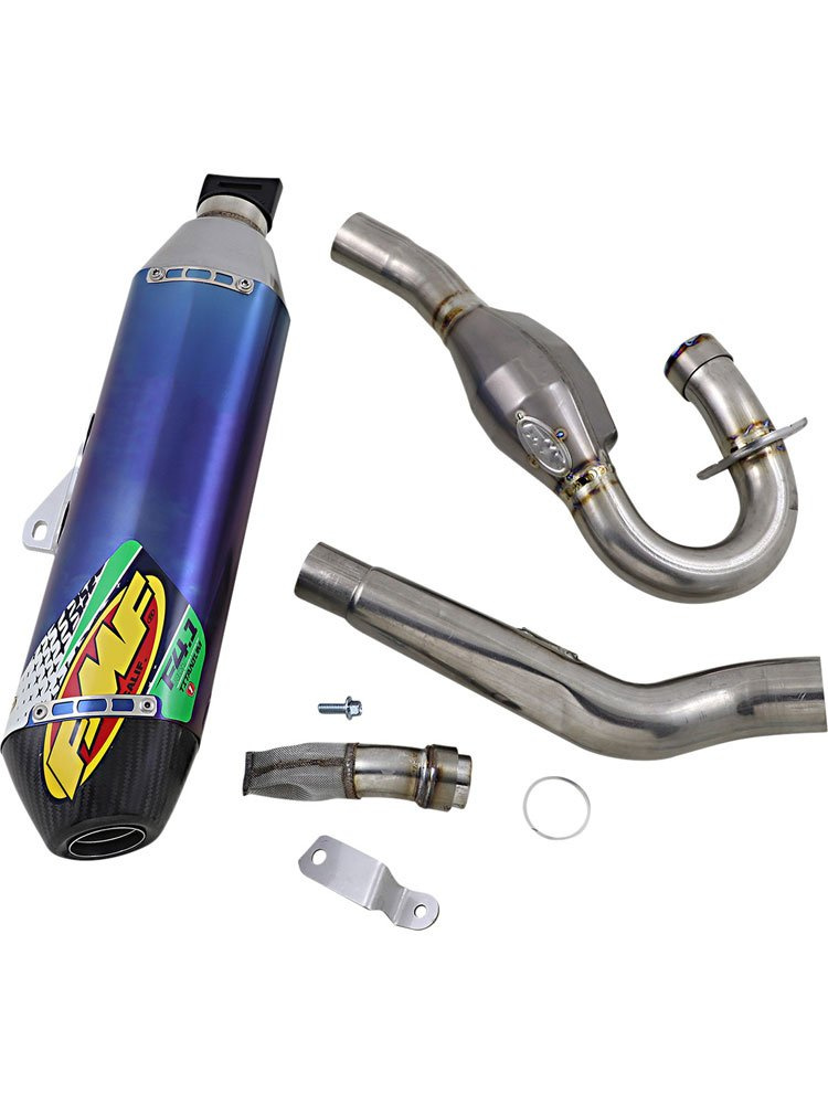Pełny układ wydechowy FMF Factory 4.1 RCT anodowany niebieski do Kawasaki KX 450 F (19-20)